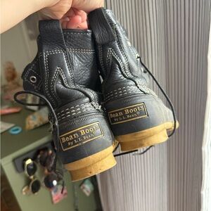 L.L. Bean Black and Tan Winter Boots